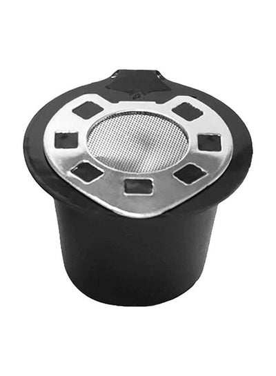 Buy Stainless Steel Refillable Coffee Capsule Filter Black in UAE