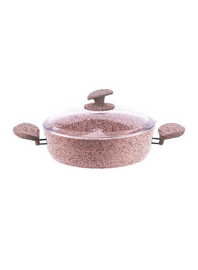 Buy Granite Casserole Pink/Clear 30cm in UAE