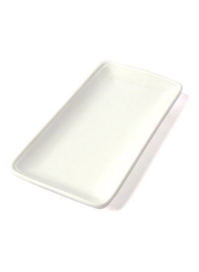 Buy Serving Flat Plate White 20x9.7cm in Saudi Arabia