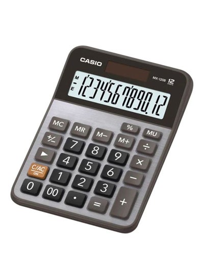 Buy 12-Digit Desktop Calculator Silver/Grey/Black in UAE