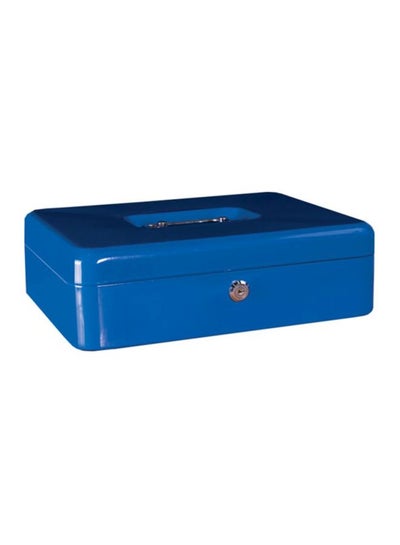 Buy Rectangular Cash Box Blue/Silver in UAE