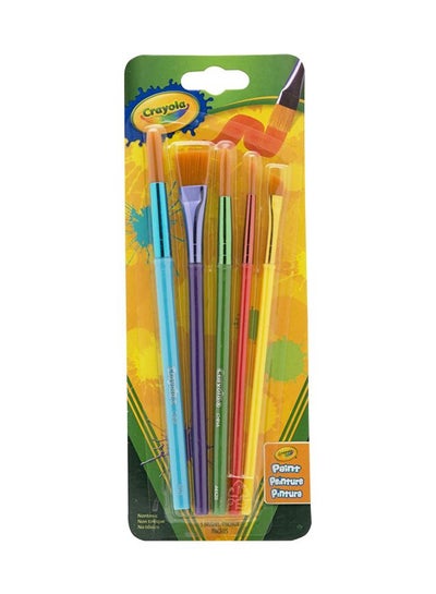 Buy 5-Piece Paint Brush Set Multicolour in Egypt