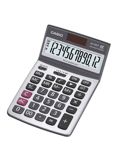 Buy 12-Digit Basic Calculator White/Grey in UAE