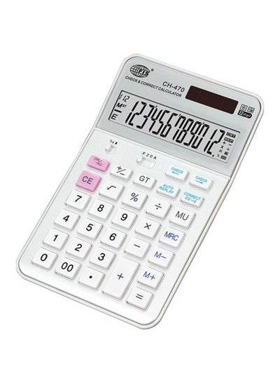 Buy Electronic Desktop Calculator White in UAE