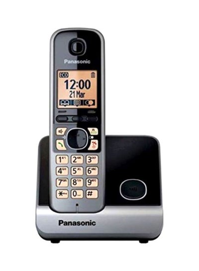 Buy Digital Cordless Phone With Stand Black/Yellow in UAE