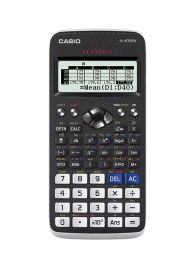 Buy ClassWiz 12-Digit Dot Matrix Display Scientific Calculator Black in Saudi Arabia