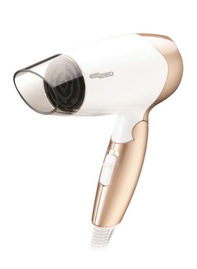 Buy Over Heat Protection Hair Dryer White/Gold in UAE