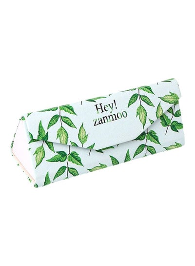 Buy unisex Leaf Print Triangle Shape Eyeglass Case in Saudi Arabia