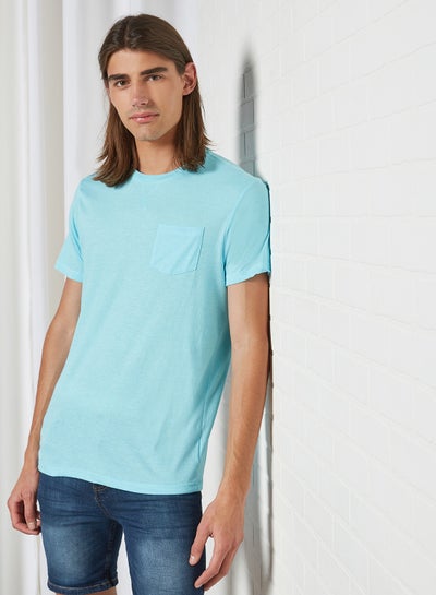 Buy Patch Pocket T-Shirt Ice Blue Marl in Egypt