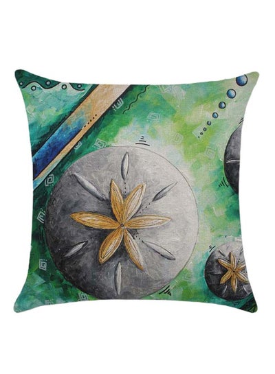 Buy Printed Cushion Cover cotton_blend Multicolour 45 x 45cm in UAE