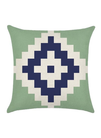 Buy Pattern Printed Cushion Cover cotton_blend Multicolour 45 x 45cm in UAE
