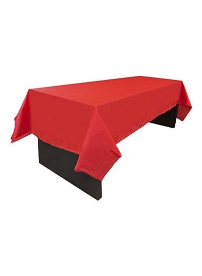 Buy Rectangular Paper Table Cover Red 54x108inch in UAE