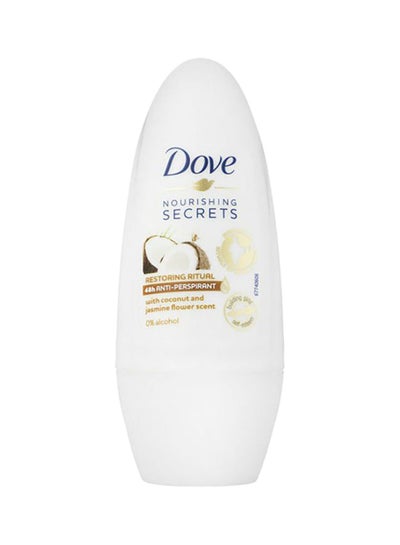 Buy Dove Women Antiperspirant Deodorant Roll On Coconut And Jasmine Clear 50ml in Egypt