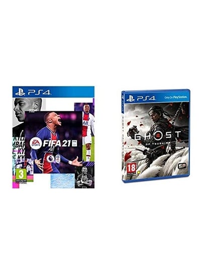 اشتري FIFA 21 + Ghost Of Tsushima - (Intl Version) - PlayStation 4 (PS4) في مصر