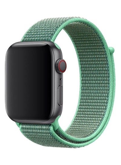 Buy Replacement Strap Watchband For Apple Watch Series 7 45mm / 6 / SE / 5 / 4 44mm / 3 / 2 / 1 42mm Green in UAE