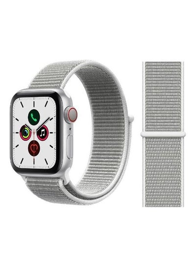 Buy Replacement Strap Watchband For Apple Watch Series 7 45mm / 6 / SE / 5 / 4 44mm / 3 / 2 / 1 42mm Silver/Grey in UAE