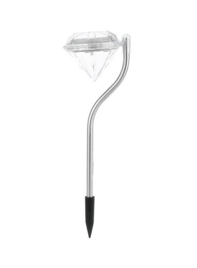 اشتري LED Solar Powered Diamond Shaped Lamp أبيض 27x10x10 سنتيمتر في الامارات