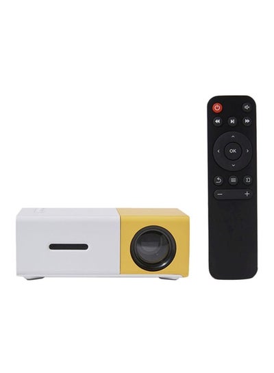 Buy Mini LED Projector 600 Lumens BS600 Yellow/White/Black in Saudi Arabia