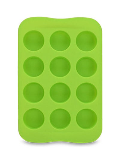 Buy 12-Slot Silicone Ice Mould Green 10.5x16cm in Egypt