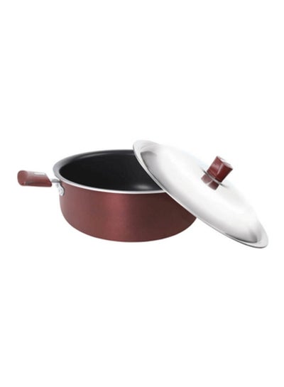 Buy Non Stick  Casserole Red 15cm in UAE