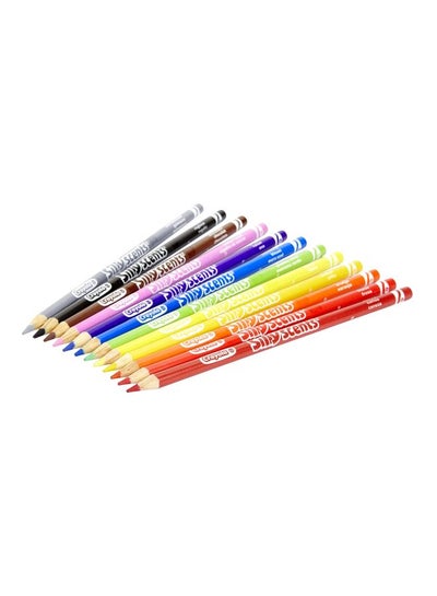 Buy 12-Piece Silly Scents Colored Pencils Red/Green/Yellow in UAE