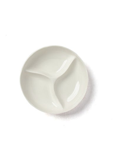 Buy Serving Plate White 17.78x17.78cm in Saudi Arabia