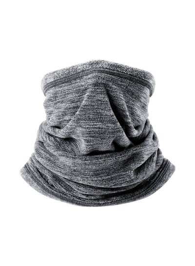 Buy Neck Warm Thicken Soft Face Scarf Grey in UAE