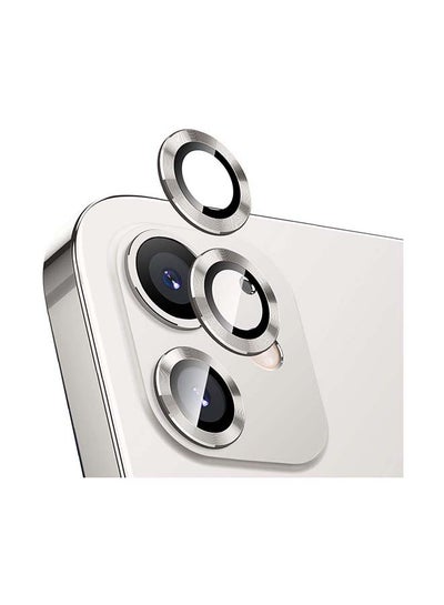 Buy Camera Lens Protector Glass For iPhone 12 Silver in Saudi Arabia