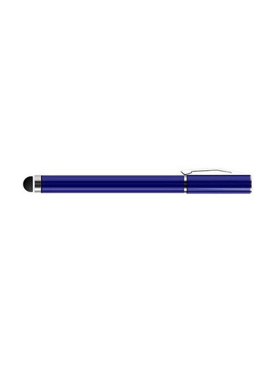 Buy 2 In 1 Ball Point Capacitive Screen Stylus Touch Pen With Cover Blue in Saudi Arabia