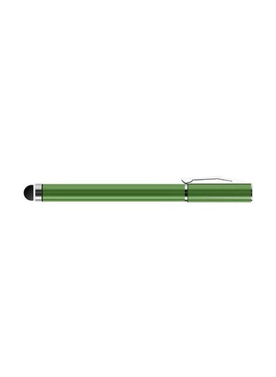 Buy 2 In 1 Ball Point Capacitive Screen Stylus Touch Pen With Cover Green in Saudi Arabia