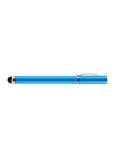 Buy 2 In 1 Ball Point Capacitive Screen Stylus Touch Pen With Cover Blue in Saudi Arabia