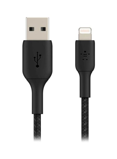 اشتري كابل شحن بوست تشارج من منفذ لايتنينج لمنفذ USB مضفر لأجهزة آيفون، وآي باد، وآيربودز معتمد بشهادة MFi بطول 3 أمتار أسود في الامارات