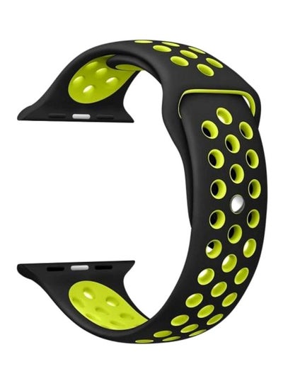 Buy Replacement Strap For Apple Watch 42mm Green/Black in UAE