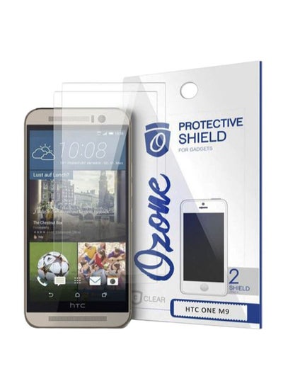 Buy Pack Of 2 Tempered Glass Screen Protector For HTC One M9 Clear in UAE