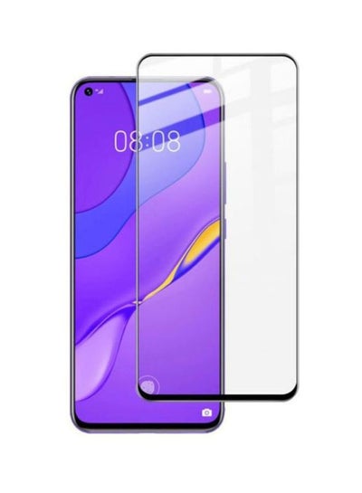 Buy 3D Screen Protector Glass For Huawei Nova 7I Black/Clear in Saudi Arabia