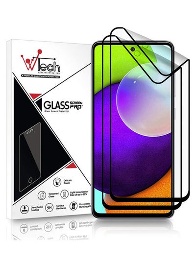 Buy 2-Piece Tempered Glass Screen Protector for Samsung Galaxy A52 Clear in Saudi Arabia