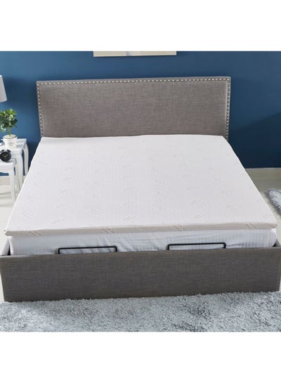 Buy Essence Copper Infused Mattress Topper Combination Beige 200x180x4cm in UAE