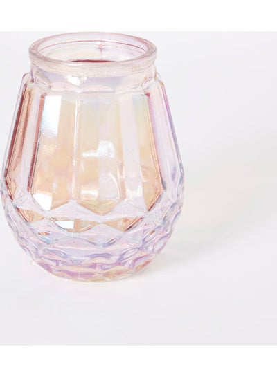Clyde Glass Candleholder Pink 13cm price in Saudi Arabia