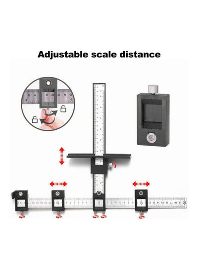 Buy Adjustable Drill Punch Locator Black in Saudi Arabia