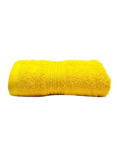 Buy Cotton Hand Towel Yellow 40x70cm in UAE