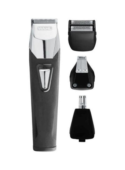 Buy Grooms Man Pro Grooming Kit Silver/Black in UAE