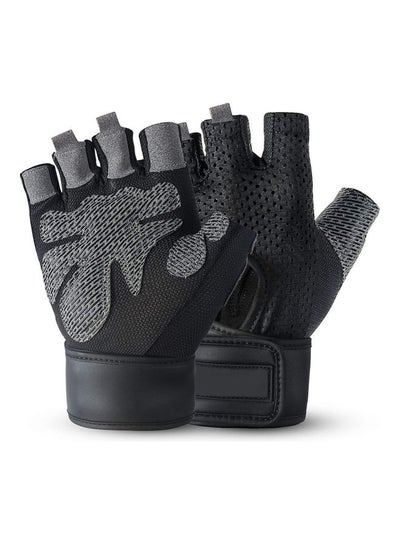 Buy Pair Of Weight Lifting Gloves M in UAE