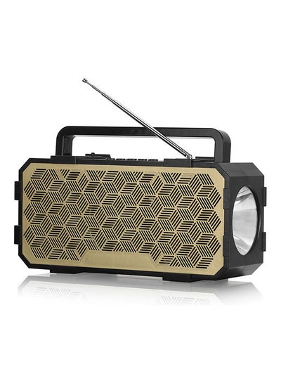 Buy Bluetooth Speaker Support AUX TF USB LU-VQ9-65 Gold in UAE