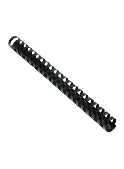 Buy 50-Piece Plastic Binding Ring Black in UAE