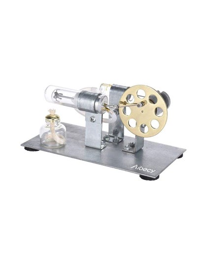 Buy Hot Air Stirling Engine Motor Model Silver/Gold in Saudi Arabia