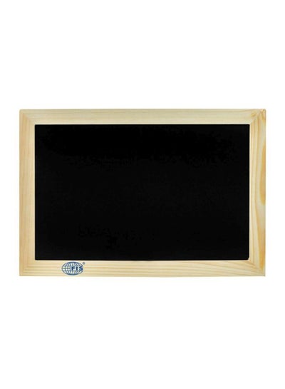 Buy Black Board With Wooden Frame Black/Beige in UAE