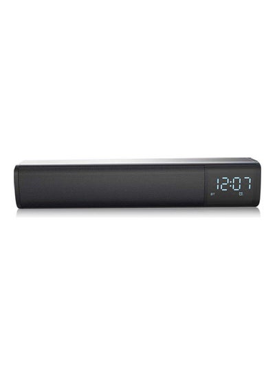 Buy Bluetooth Wireless Speaker With FM Radio And Clock LU-VQ9-75 Black in Saudi Arabia