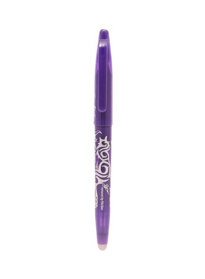 Buy 3-Pieces Frixion Erasable Roller Ball Pen Purple in UAE