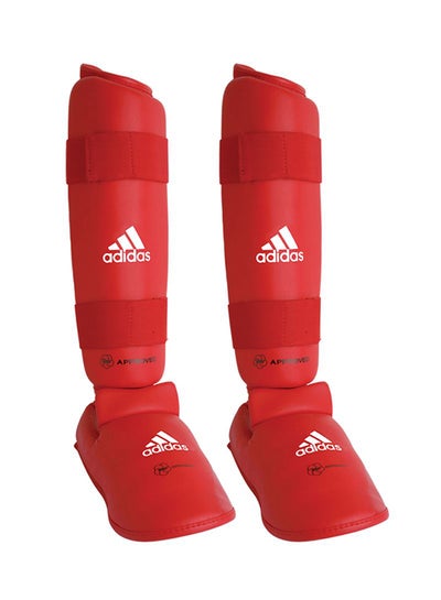 Buy Pair Of Karate Shin And Step Pad - Red XS in UAE