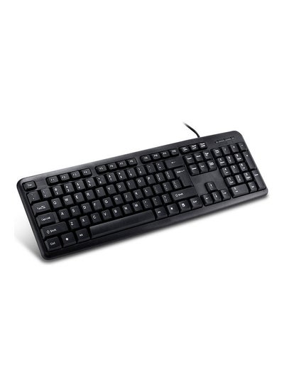 Buy USB Wired Keyboard With 104 Key Black in Saudi Arabia